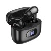 Беспроводные TWS наушники HOCO EQ02 Plus (7 ч/400 mAh/экран) черные