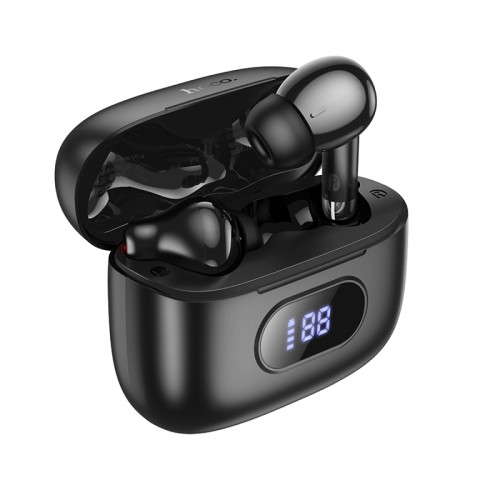 Беспроводные TWS наушники HOCO EQ02 Plus (7 ч/400 mAh/экран) черные