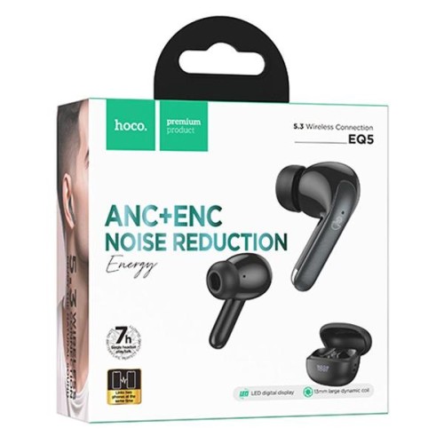 Беспроводные TWS наушники HOCO EQ05 (7 ч/400 mAh) черные