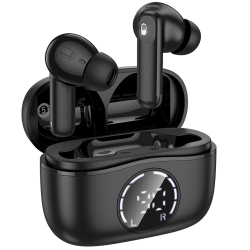 Беспроводные TWS наушники HOCO EQ22 (7 ч/400 mAh/дисплей) черные 