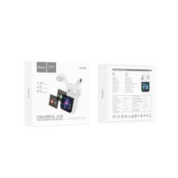 Беспроводные TWS наушники HOCO EW80 (4 ч/300 mAh/сенсорный экран) белые