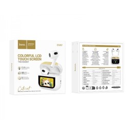 Беспроводные TWS наушники HOCO EW87 (4 ч/300 mAh/сенсорный экран) белые