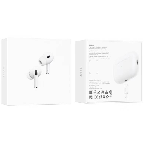 Беспроводные TWS наушники HOCO EW93 (4 ч/300 mAh) белые