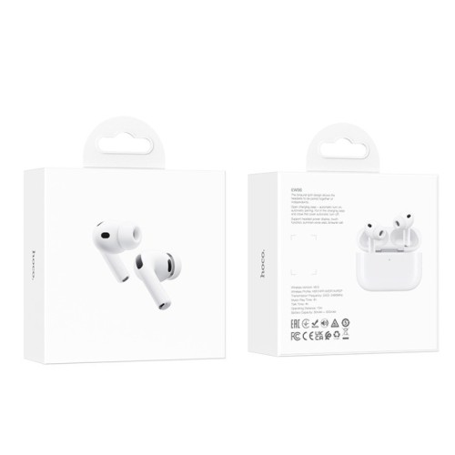 Беспроводные TWS наушники HOCO EW96 (4 ч/350 mAh) белые