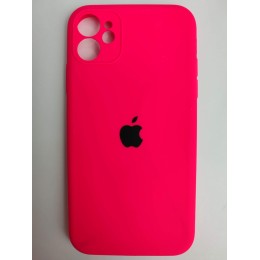 Чехол copy original силиконовый iPhone 11 (защита камеры) (47) фуксия