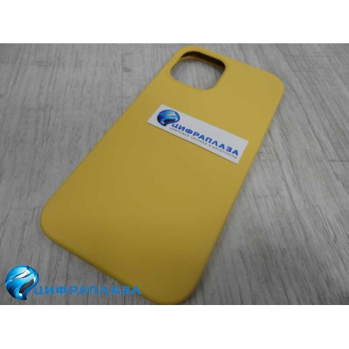 Чехол copy original силиконовый iPhone 12/12 Pro (04) золотистый*