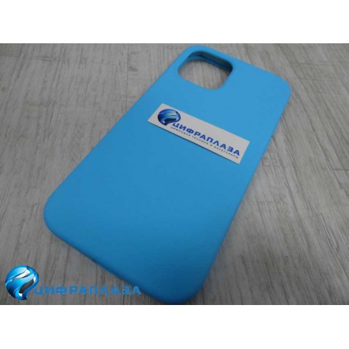 Чехол copy original силиконовый iPhone 12/12 Pro (16) голубой*