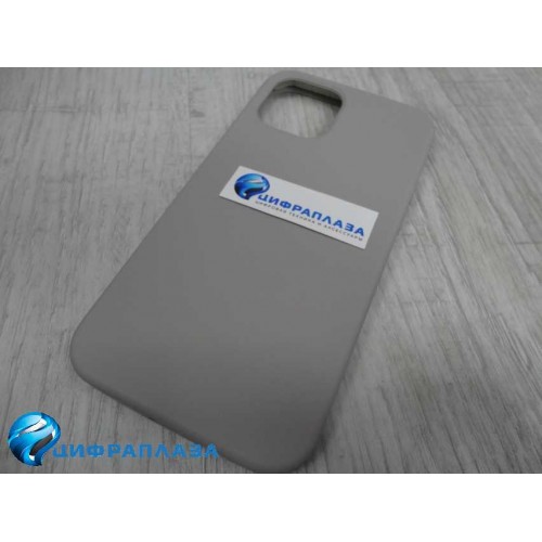 Чехол copy original силиконовый iPhone 12/12 Pro (23) серый*