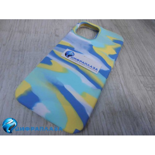 Чехол copy original силиконовый iPhone 12 Pro Max (полная защита) Rainbow палитра (02) *