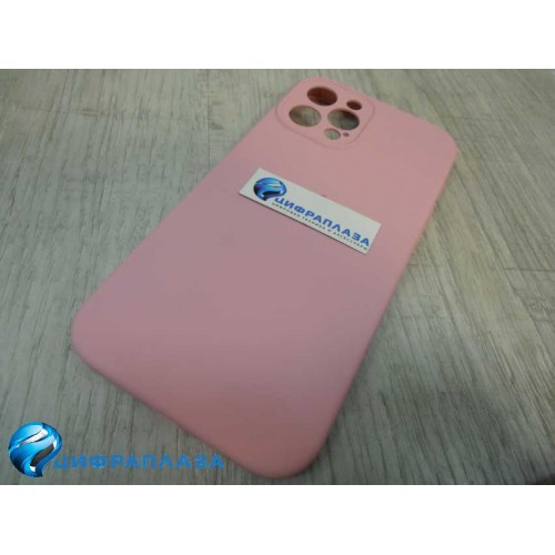 Чехол copy original силиконовый iPhone 12 Pro Max (защита камеры) (06) розовый*