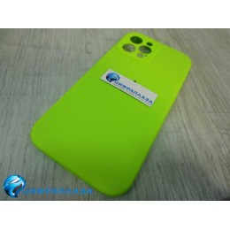 Чехол copy original силиконовый iPhone 12 Pro Max (защита камеры) (24) салатовый*