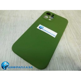 Чехол copy original силиконовый iPhone 12 Pro Max (защита камеры) (29) темно-зеленый*