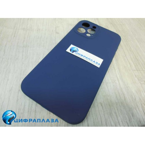 Чехол copy original силиконовый iPhone 12 Pro Max (защита камеры) (39) темно-синий*