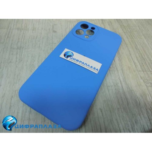 Чехол copy original силиконовый iPhone 12 Pro (защита камеры) (03) синий*