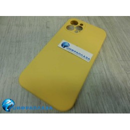 Чехол copy original силиконовый iPhone 12 Pro (защита камеры) (04) желтый*