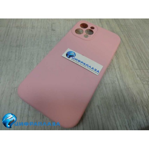 Чехол copy original силиконовый iPhone 12 Pro (защита камеры) (06) розовый*