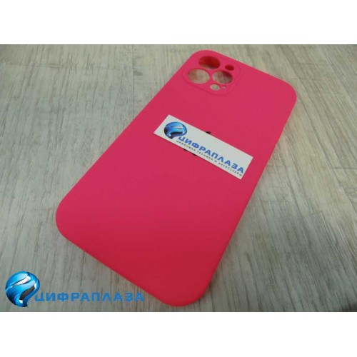 Чехол copy original силиконовый iPhone 12 Pro (защита камеры) (23) ярко-розовый*