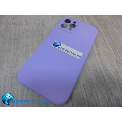 Чехол copy original силиконовый iPhone 12 Pro (защита камеры) (26) сиреневый*