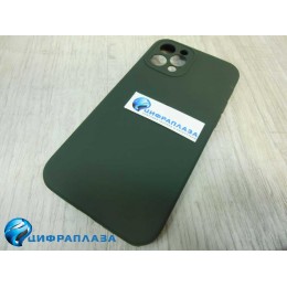 Чехол copy original силиконовый iPhone 12 Pro (защита камеры) (31) темно-зеленый*