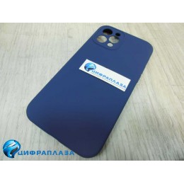 Чехол copy original силиконовый iPhone 12 Pro (защита камеры) (39) темно-синий*