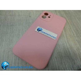 Чехол copy original силиконовый iPhone 12 (защита камеры) (06) розовый*