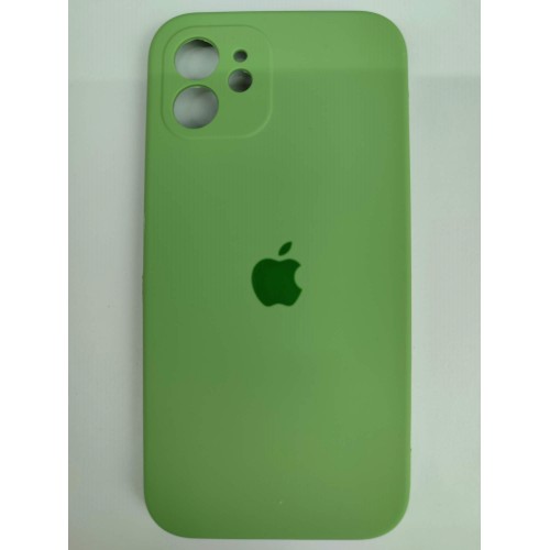 Чехол copy original силиконовый iPhone 12 (защита камеры) (17) зеленый