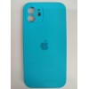 Чехол copy original силиконовый iPhone 12 (защита камеры) (21) голубой