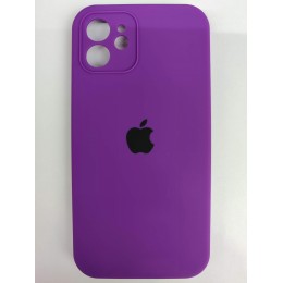 Чехол copy original силиконовый iPhone 12 (защита камеры) (24) фиолетовый