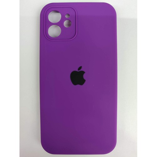 Чехол copy original силиконовый iPhone 12 (защита камеры) (24) фиолетовый