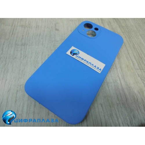 Чехол copy original силиконовый iPhone 13 (защита камеры) (03) синий*