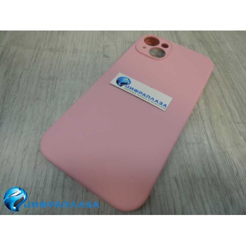 Чехол copy original силиконовый iPhone 14 Plus (защита камеры) (06) розовый*