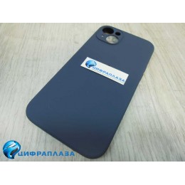 Чехол copy original силиконовый iPhone 14 Plus (защита камеры) (07) темно-синий*