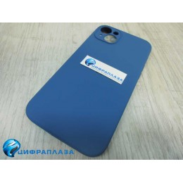 Чехол copy original силиконовый iPhone 14 Plus (защита камеры) (16) темно-синий*