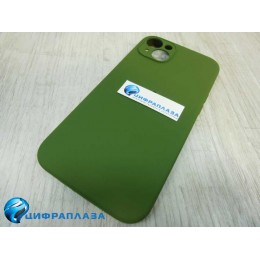 Чехол copy original силиконовый iPhone 14 Plus (защита камеры) (29) темно-зеленый*