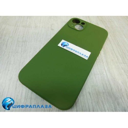 Чехол copy original силиконовый iPhone 14 Plus (защита камеры) (29) темно-зеленый*