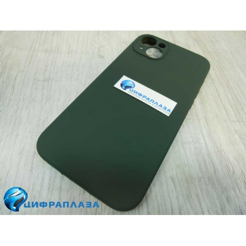 Чехол copy original силиконовый iPhone 14 Plus (защита камеры) (31) темно-зеленый*