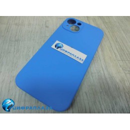 Чехол copy original силиконовый iPhone 14 (защита камеры) (03) синий*