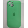 Чехол copy original силиконовый iPhone 14 (защита камеры) (09) светло-зеленый