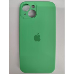 Чехол copy original силиконовый iPhone 14 (защита камеры) (09) светло-зеленый