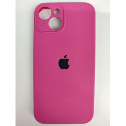 Чехол copy original силиконовый iPhone 14 (защита камеры) (14) розовый