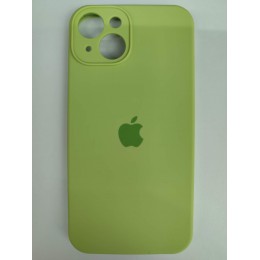 Чехол copy original силиконовый iPhone 14 (защита камеры) (17) зеленый