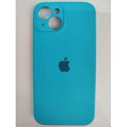 Чехол copy original силиконовый iPhone 14 (защита камеры) (21) голубой