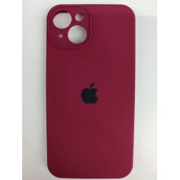 Чехол copy original силиконовый iPhone 14 (защита камеры) (26) бордовый