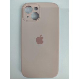 Чехол copy original силиконовый iPhone 15 (защита камеры) (03) пудра