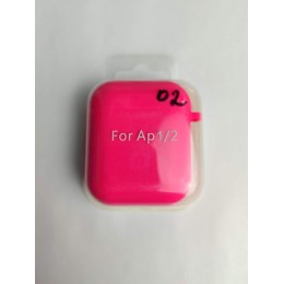 Чехол для наушников AirPods 1/2 Protection Case с карабином (02) фиксия