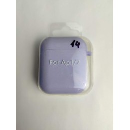 Чехол для наушников AirPods 1/2 Protection Case с карабином (14) сиреневый