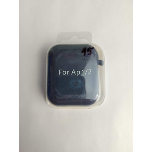 Чехол для наушников AirPods 1/2 Protection Case с карабином (15) темно-синий