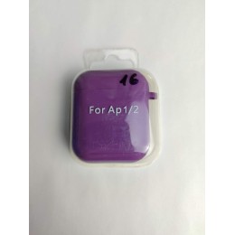 Чехол для наушников AirPods 1/2 Protection Case с карабином (16) светло-фиолетовый