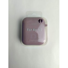 Чехол для наушников AirPods 1/2 Protection Case с карабином (17) лиловый