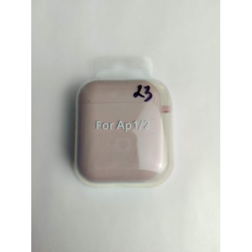 Чехол для наушников AirPods 1/2 Protection Case с карабином (23) пудра